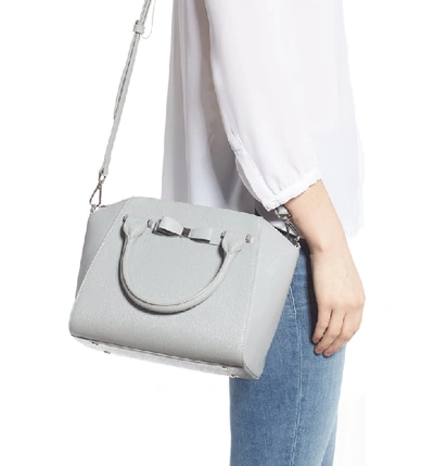 Shop Ted Baker Janne Bow Leather Tote - Grey