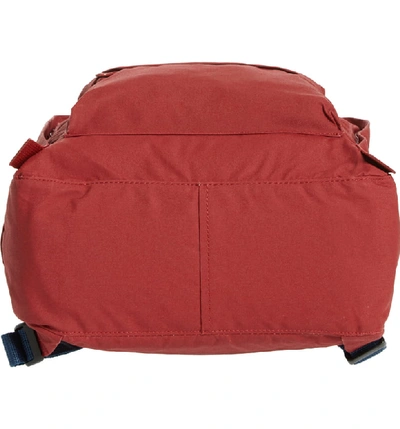 Shop Fjall Raven Kånken Water Resistant Backpack In Ox Red-royal Blue