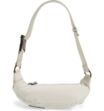 Shop Rebecca Minkoff Nylon Belt Bag - White In Bone