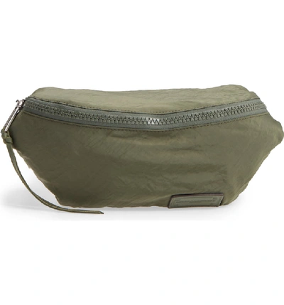 Shop Rebecca Minkoff Nylon Belt Bag - Green In Olive