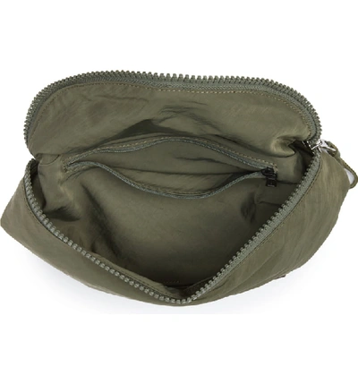 Shop Rebecca Minkoff Nylon Belt Bag - Green In Olive