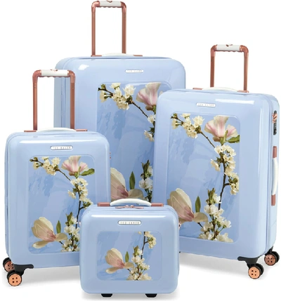 Shop Ted Baker Medium Harmony 27-inch Hard Shell Spinner Suitcase - Blue