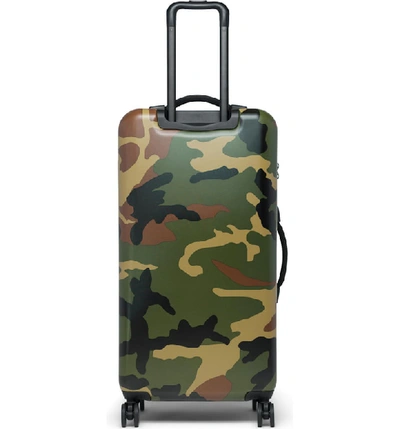 Shop Herschel Supply Co Trade 34-inch Large Wheeled Packing Case In Woodland Camo