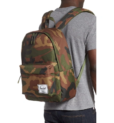 Shop Herschel Supply Co Classic Xl Backpack - Green In Woodland Camo