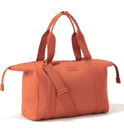 Shop Dagne Dover 365 Large Landon Neoprene Carryall Duffle Bag - Red In Clay Red