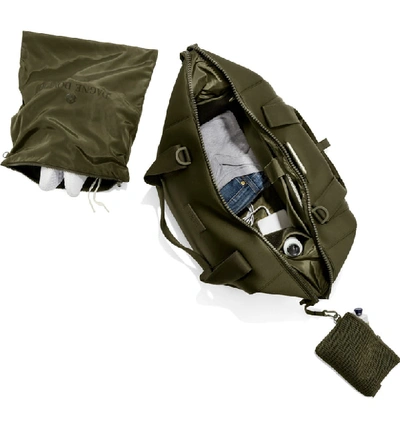 Shop Dagne Dover 365 Large Landon Neoprene Carryall Duffle Bag - Green In Dark Moss