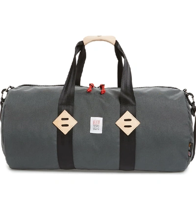 Shop Topo Designs Classic Duffle Bag - Grey In Charcoal