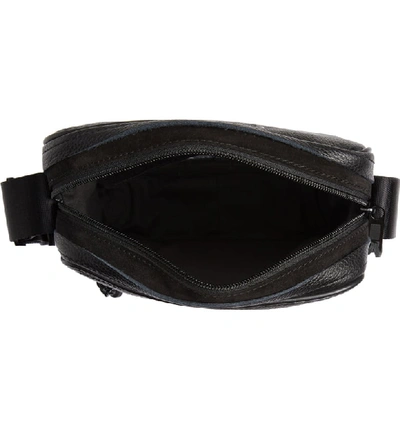 Shop Maison Margiela Clear Panel & Faux Leather Crossbody Bag In Black