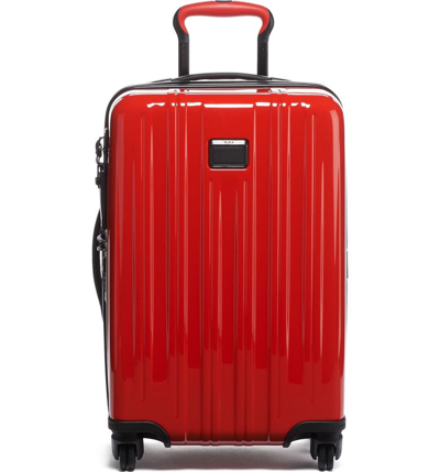 Shop Tumi V3 International 22-inch Expandable Wheeled Carry-on - Red In Sunset