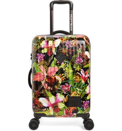 Shop Herschel Supply Co Small Trade 23-inch Rolling Suitcase - Black In Jungle Hoffman