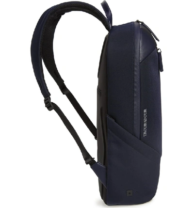 Shop Troubadour Apex Backpack In Navy Nylon