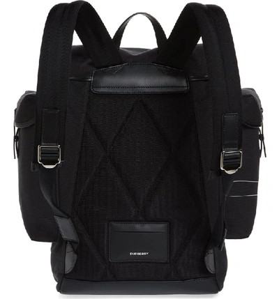 Shop Burberry Ranger Canvas Backpack In Black