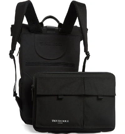 Shop Troubadour Quickdraw Backpack In Black Nylon
