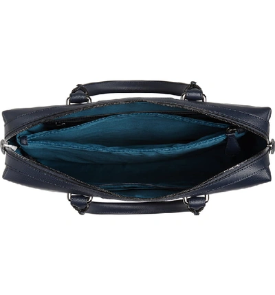 Shop Ted Baker Faux Leather Document Bag - Blue In Navy