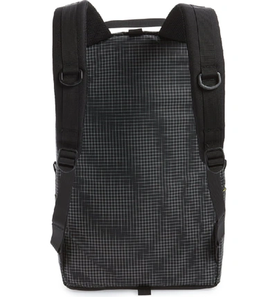 Shop Topo Designs Canvas & Leather Daypack In Black/ White Ripstop