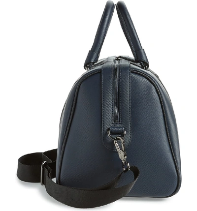 Shop Ted Baker Faux Leather Duffle Bag In Navy