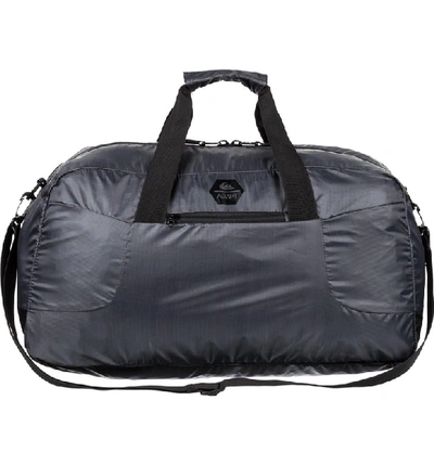 Shop Quiksilver Packable Duffle Bag - Grey In Iron Gate