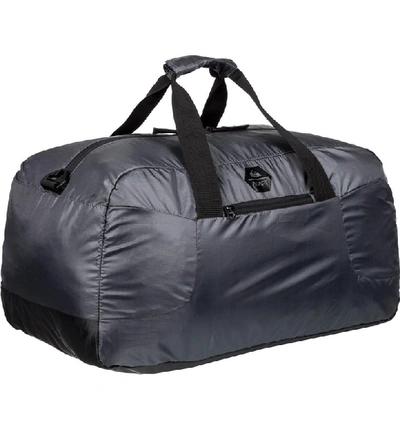 Shop Quiksilver Packable Duffle Bag - Grey In Iron Gate