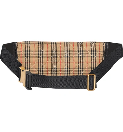 Shop Burberry Joey Check Waist Pack In Black