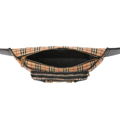 Shop Burberry Joey Check Waist Pack In Black