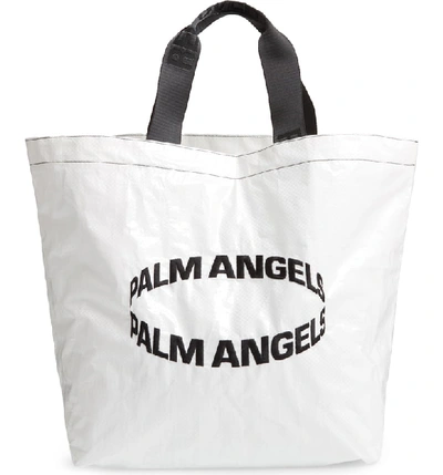 Shop Palm Angels Highest Logo Shopper In White