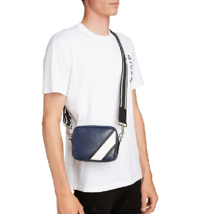 Givenchy Mc3 Crossbody Bag Blue In Blue White ModeSens