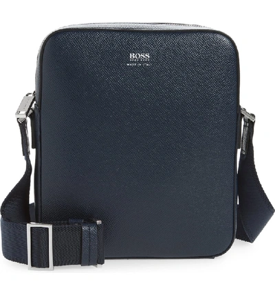 Hugo Boss Signature Small Crossbody Bag Blue In Dark Blue ModeSens