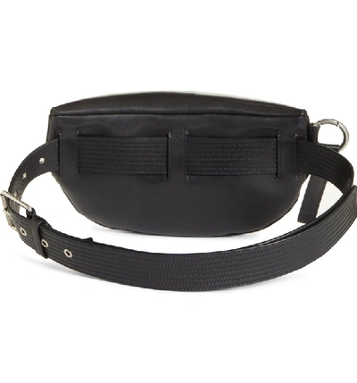 Shop Givenchy Logo Leather Belt Bag - Black