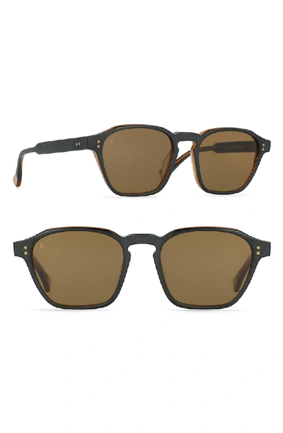 Shop Raen Aren 50mm Sunglasses - Black/ Tan/ Brown