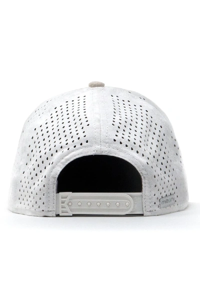 Shop Melin Trenches Snapback Baseball Cap - Beige In Khaki/ White