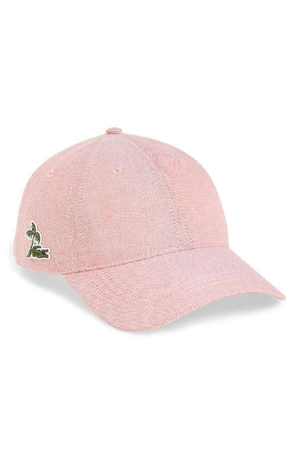 lacoste cap pink