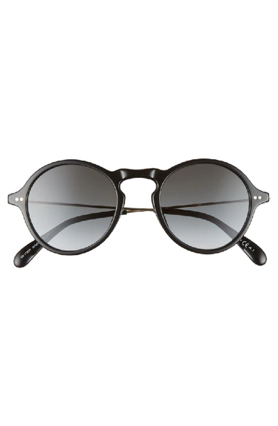 Shop Givenchy 48mm Round Sunglasses In Black
