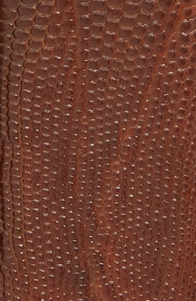 Shop Ted Baker Lizard Embossed Reversible Leather Belt In Tan