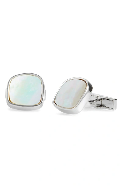 Shop Ted Baker Trian Stone Cuff Links In White