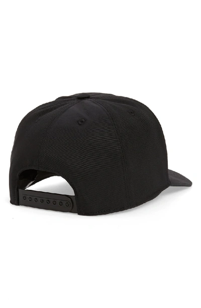 Shop Givenchy Curved Peak Rubber Logo Cap - Black