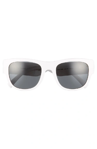 Shop Versace 55mm Sunglasses - White