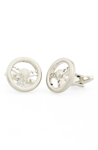 Shop Link Up 'steering Wheel' Cuff Links In Silver