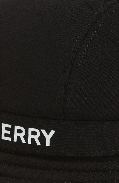 Shop Burberry Logo Bucket Hat In Black