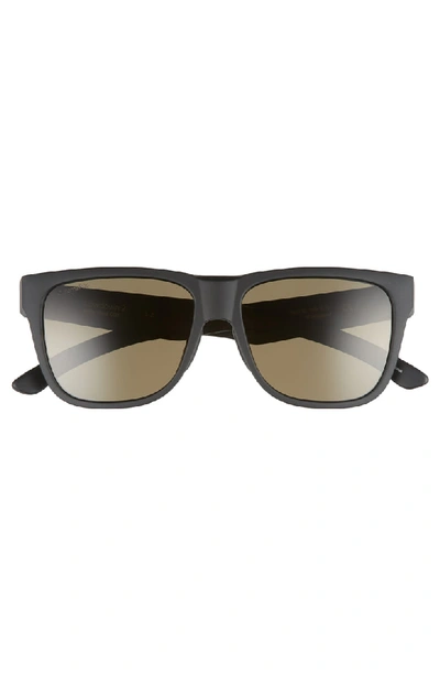 Shop Smith Lowdown 2 55mm Chromapop(tm) Polarized Sunglasses - Matte Black/ Grey Green