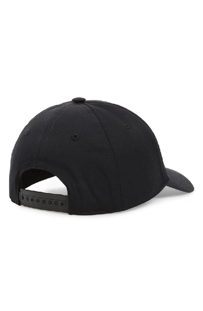 Shop Burberry Logo Snapback Baseball Cap In Black
