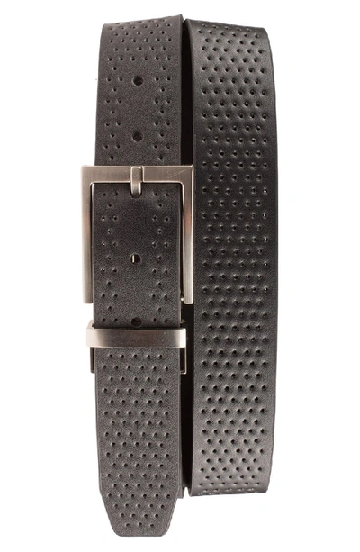 Shop Nike Reversible Leather Belt In Black/ Brown