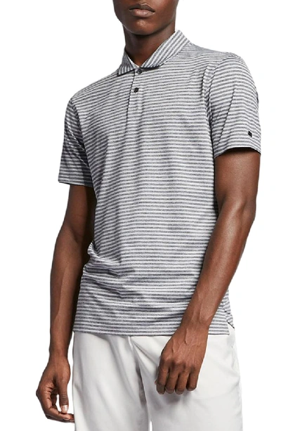 Shop Nike Tw Stripe Dri-fit Polo In Black