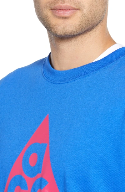 Shop Nike Logo T-shirt In Racer Blue