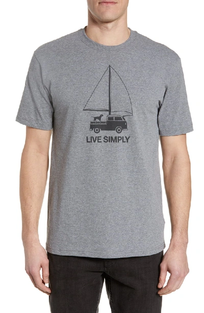 Shop Patagonia Live Simply Wind Powered Responsibili-tee T-shirt In Gravel Heather