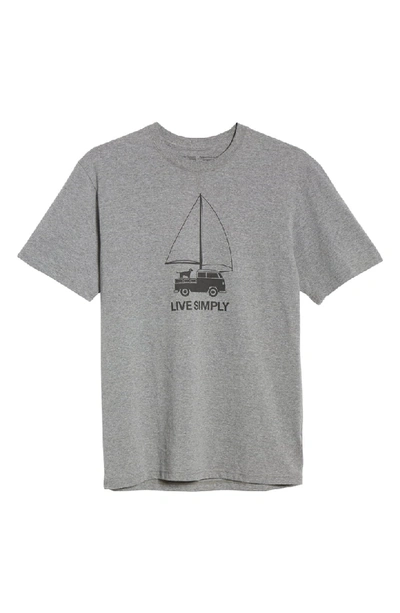 Shop Patagonia Live Simply Wind Powered Responsibili-tee T-shirt In Gravel Heather