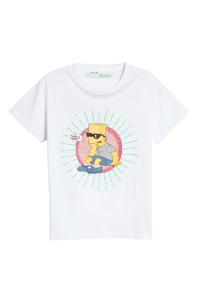 Off-white Bart Glasses Crewneck T-shirt In White Multi | ModeSens
