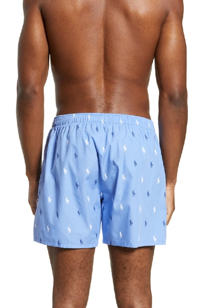 Shop Polo Ralph Lauren Cotton Boxers In Harbor Island Blue