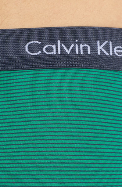 Shop Calvin Klein 3-pack Boxer Briefs In Tourney/ Stripe/ Indigo