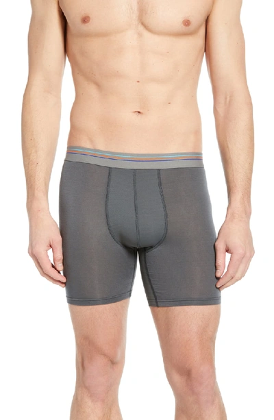 Shop Patagonia Essential A/c Boxer Briefs In Forge Grey