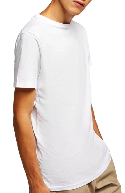Topman Longline T-shirt In White
